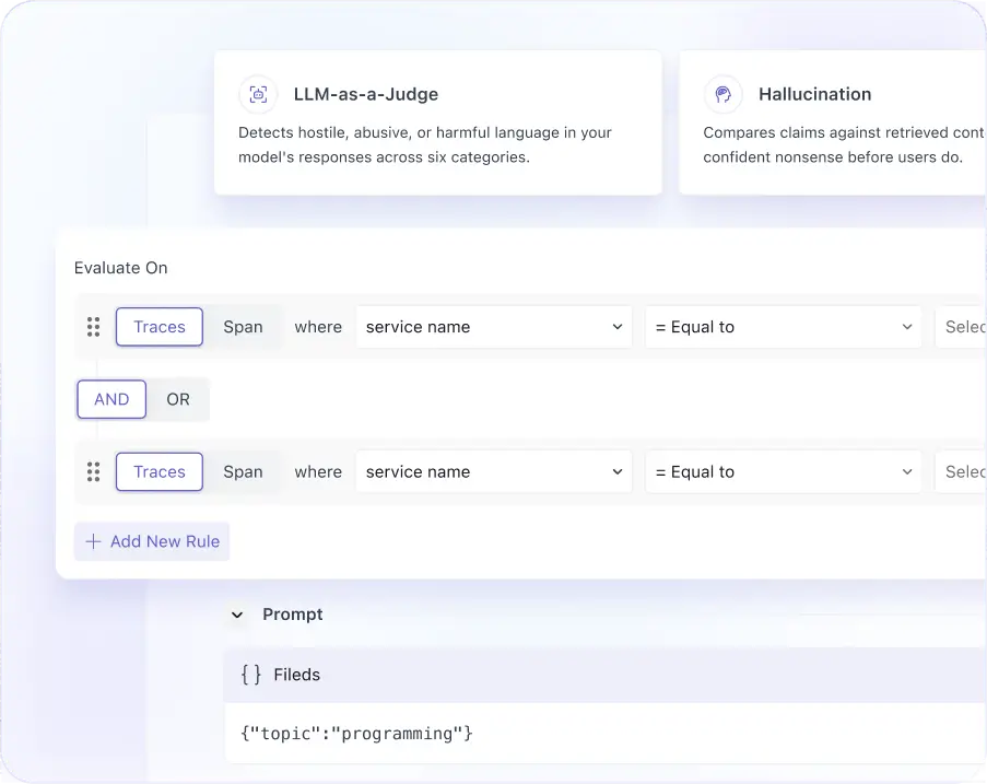 Automated evaluation with LLM-as-a-judge