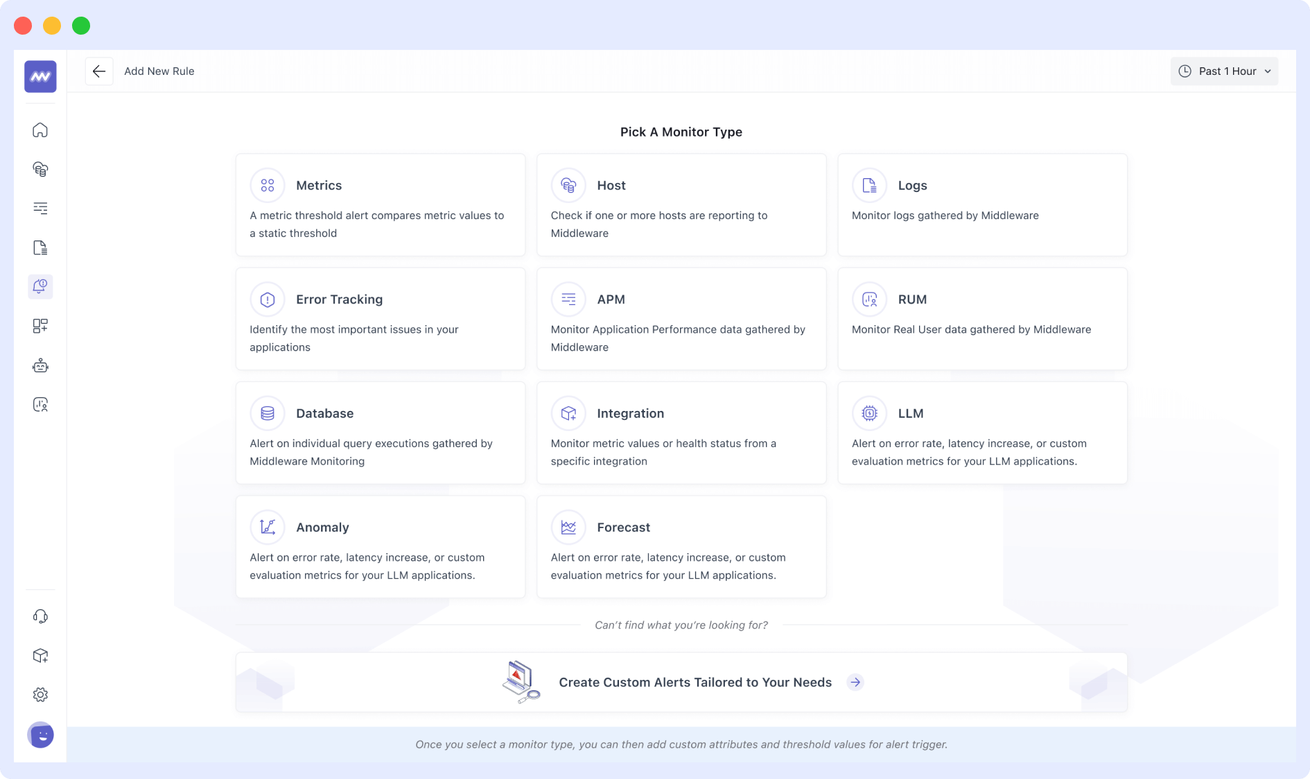 Monitor Kubernetes for Synthetic test in Middleware