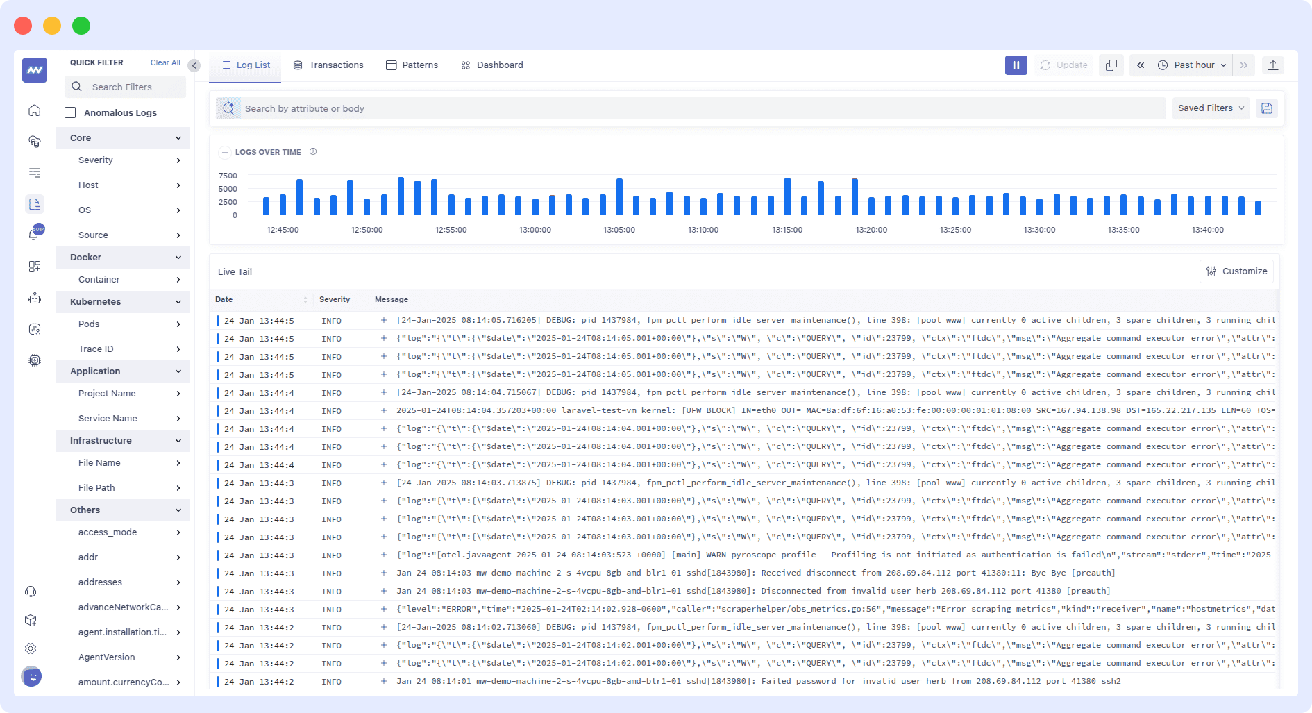 analyze log data to troubleshoot AWS issue