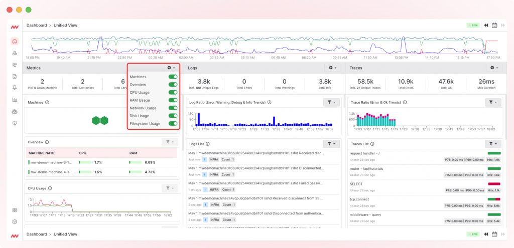 Data filters in Middleware