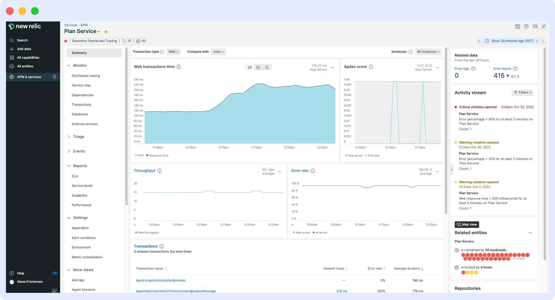 Newrelic API Monitoring Tool