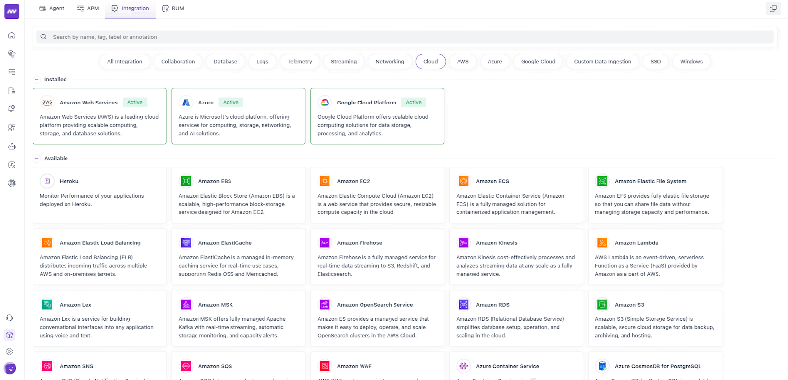 Cross Platform Monitoring in Middleware