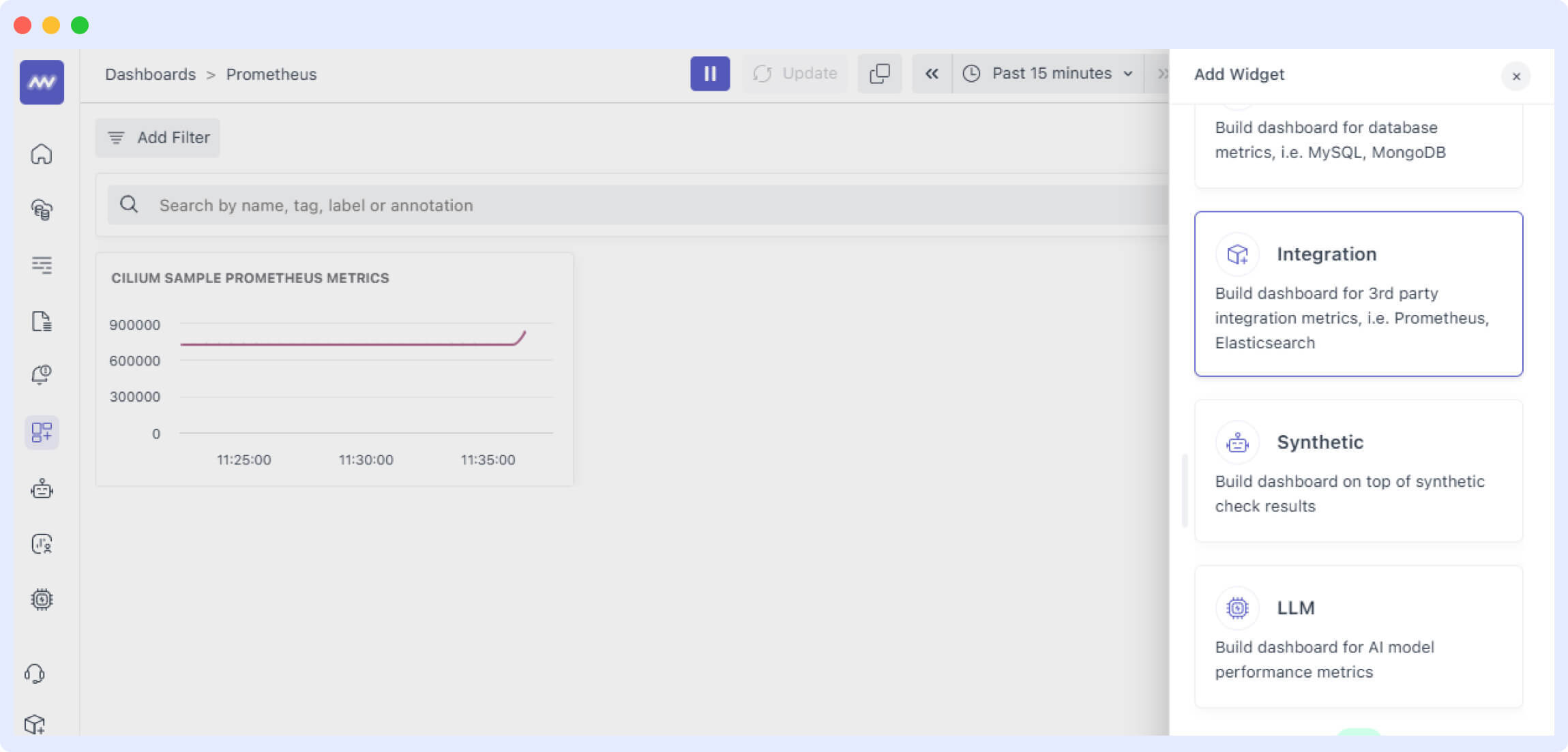 collect data metrics from Prometheus