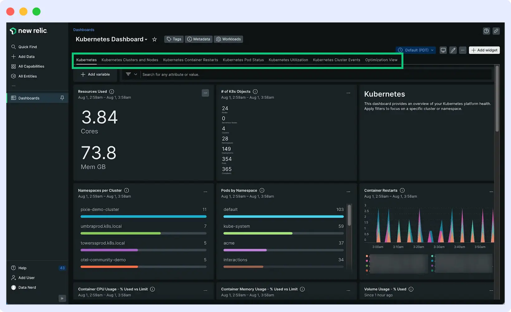 Splunk competitor, New relic