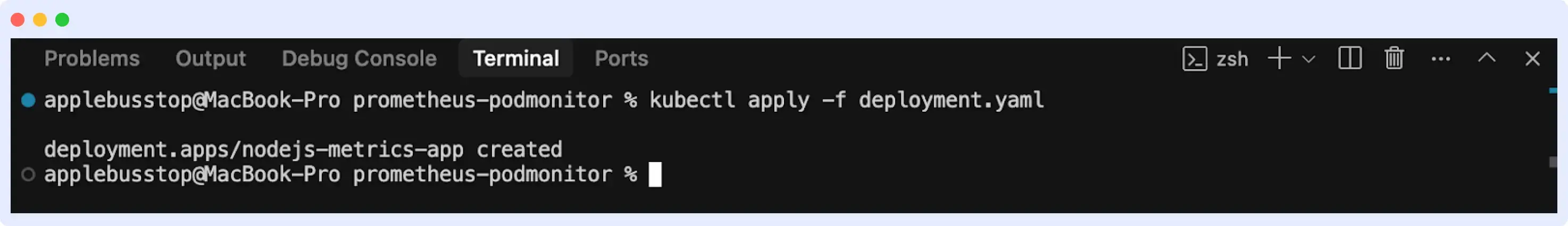 Prometheus pod monitor deploy pod