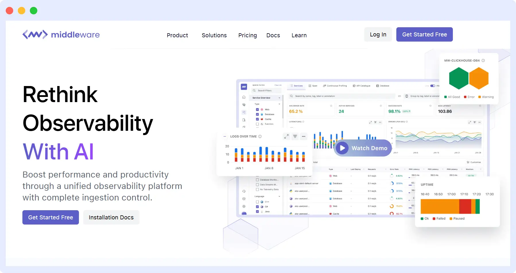 Using Middleware to Monitor Latency