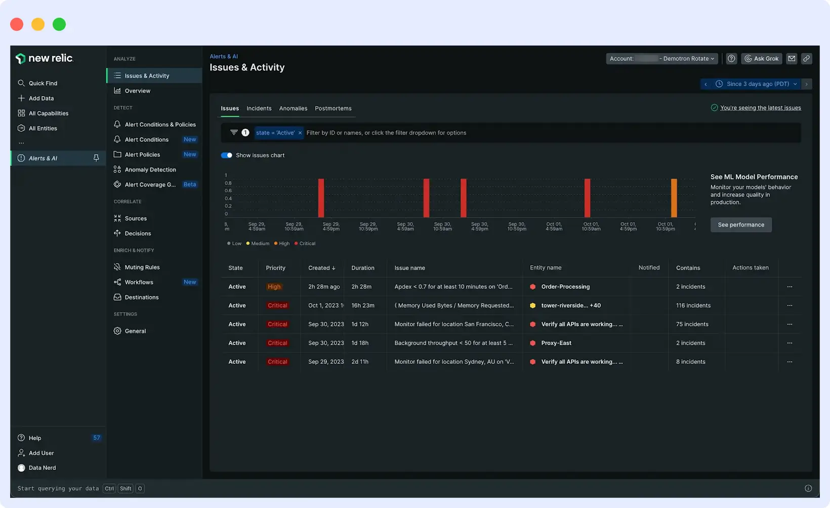 Alerting and Incident Management in newrelic