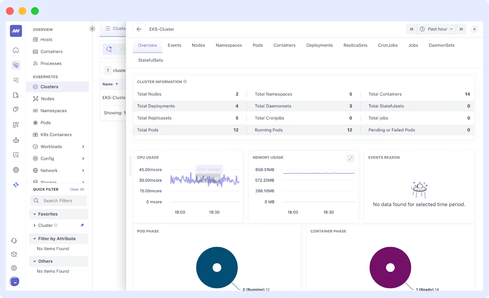 Middleware Infra Agent monitoring Docker containers and Kubernetes clusters for Infrastructure Health Monitoring