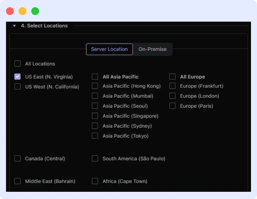 Middleware synthetic monitoring testing global user experience to detect regional performance issues