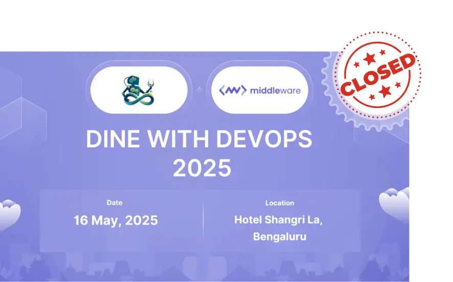 Join Middleware at Dine With DevOps 2025!