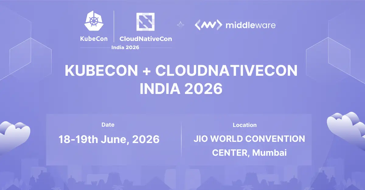 Join Middleware at KubeCon India 2026!