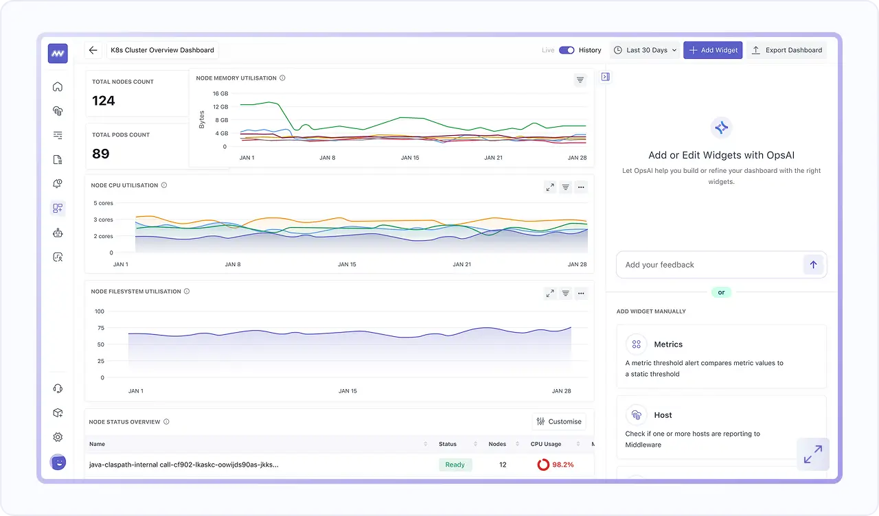 Add the Next Widget Without Rebuilding