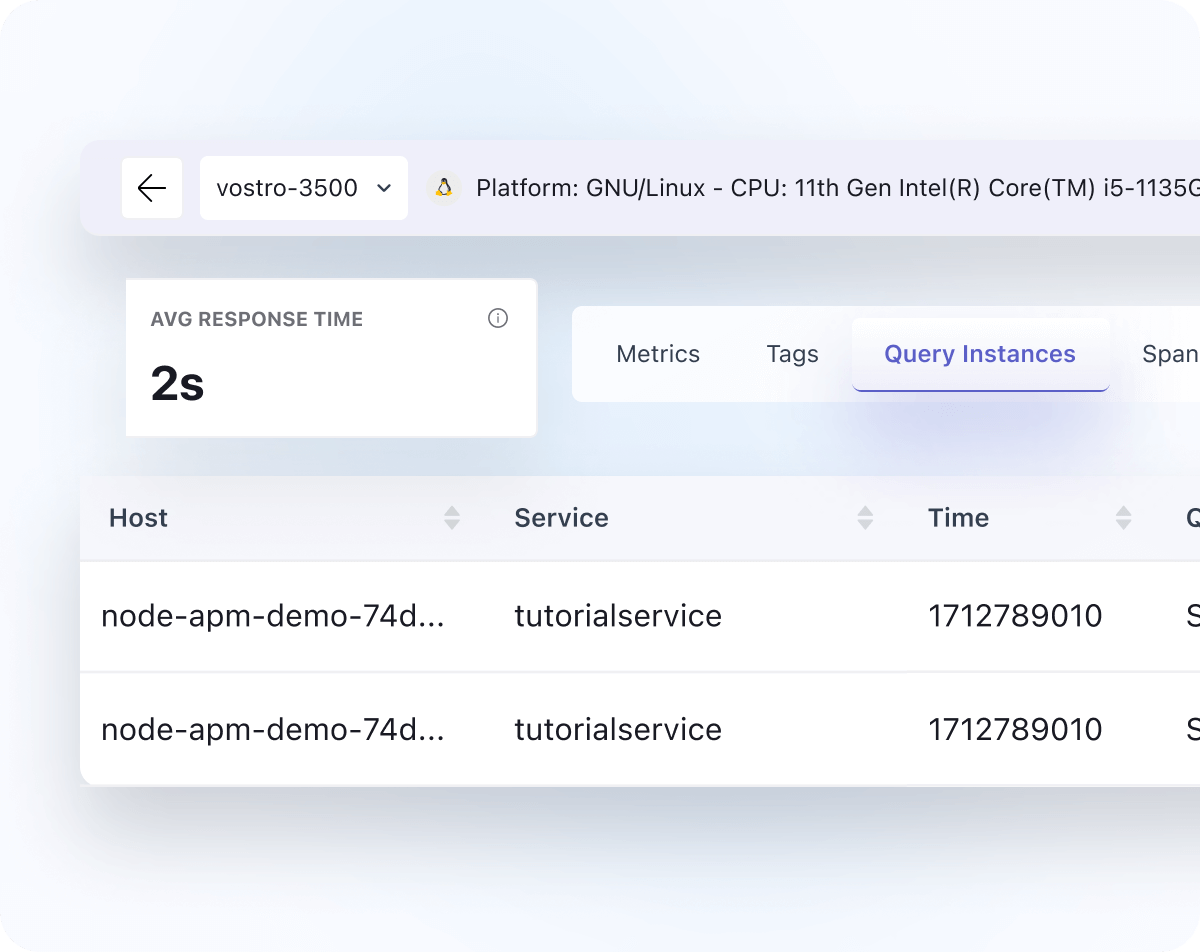 Real-time Query Analysis