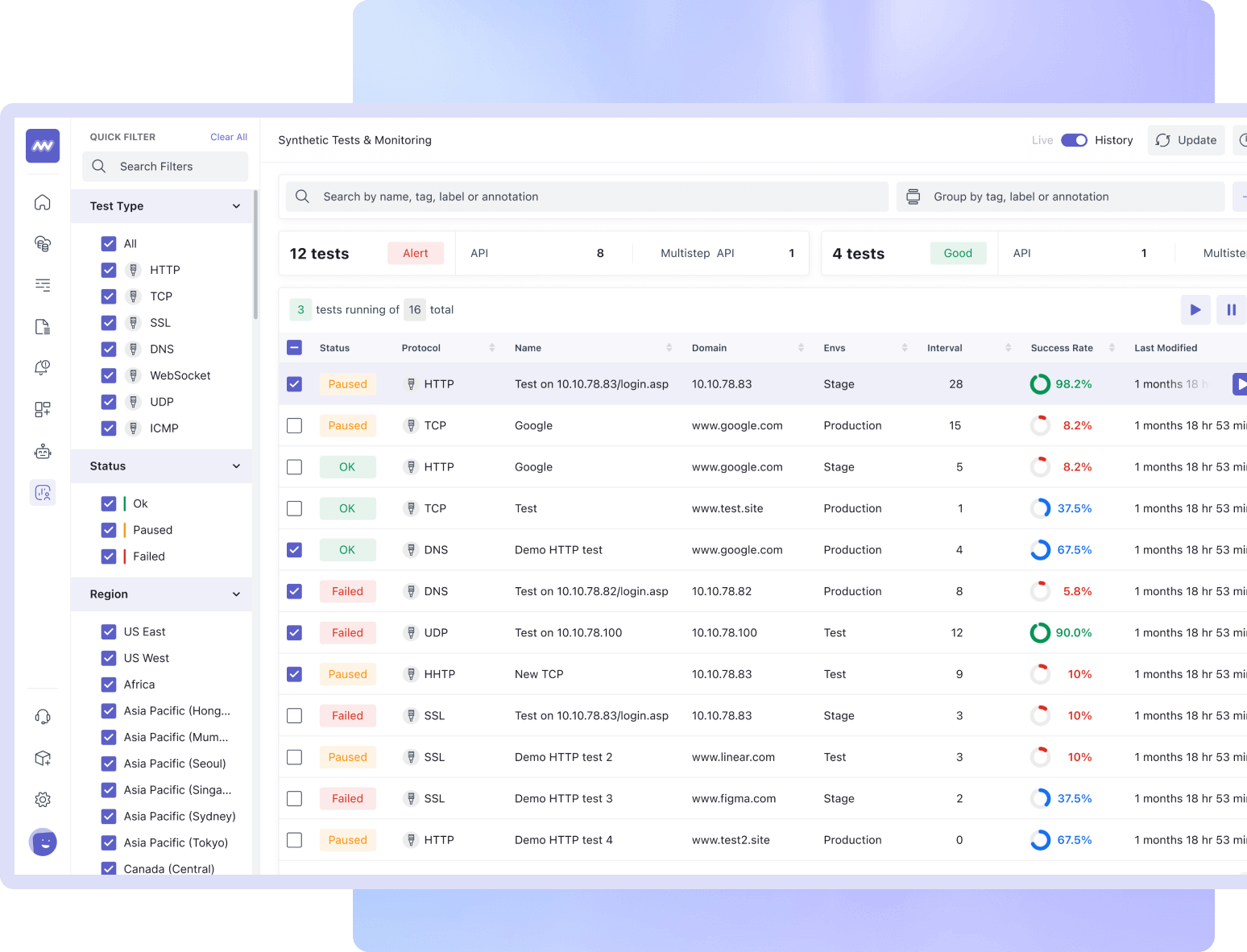 Synthetic Monitoring