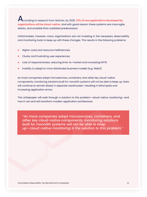 Preview of cloud-native observability whitepaper