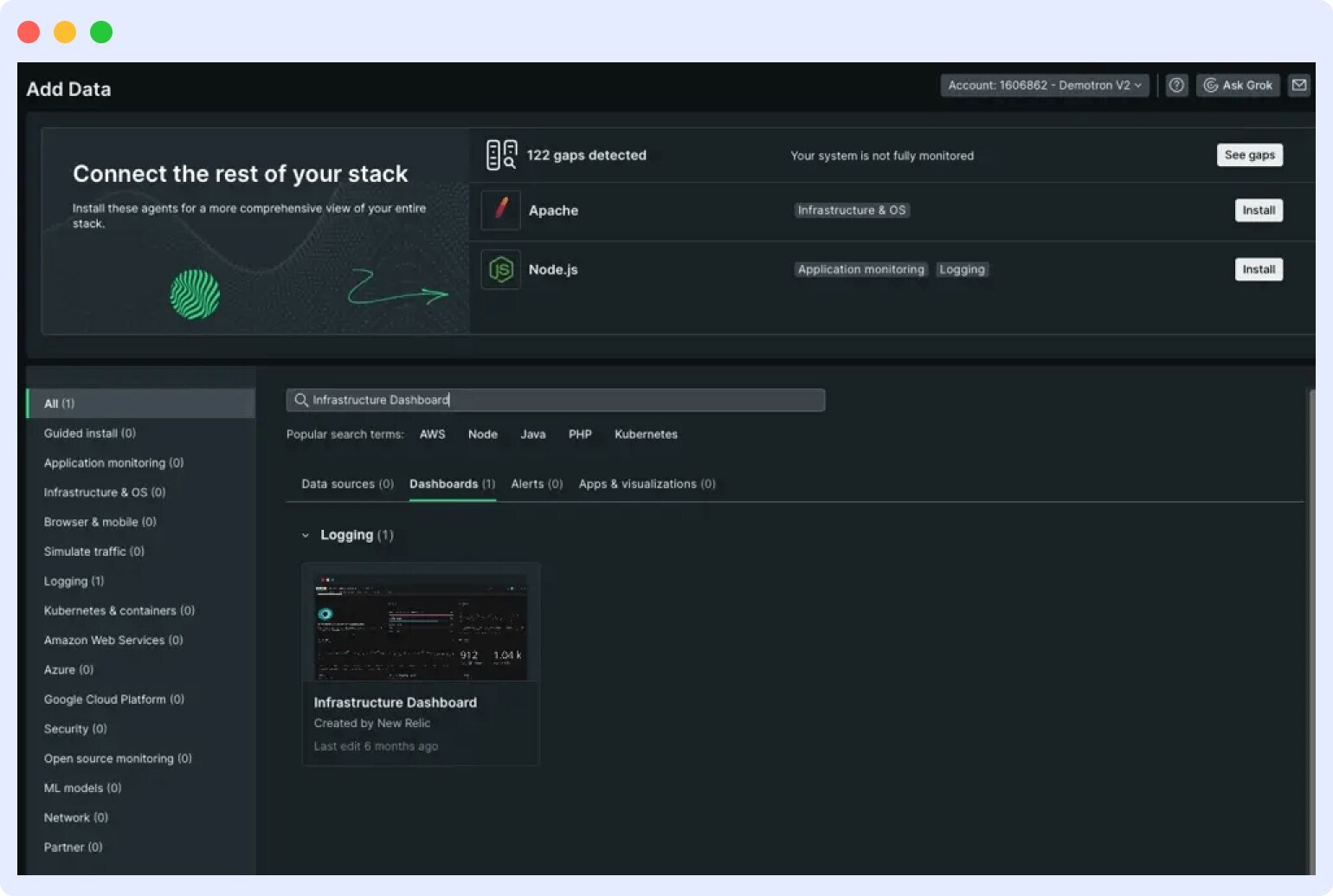 Newrelics cloud monitoring tool overview
