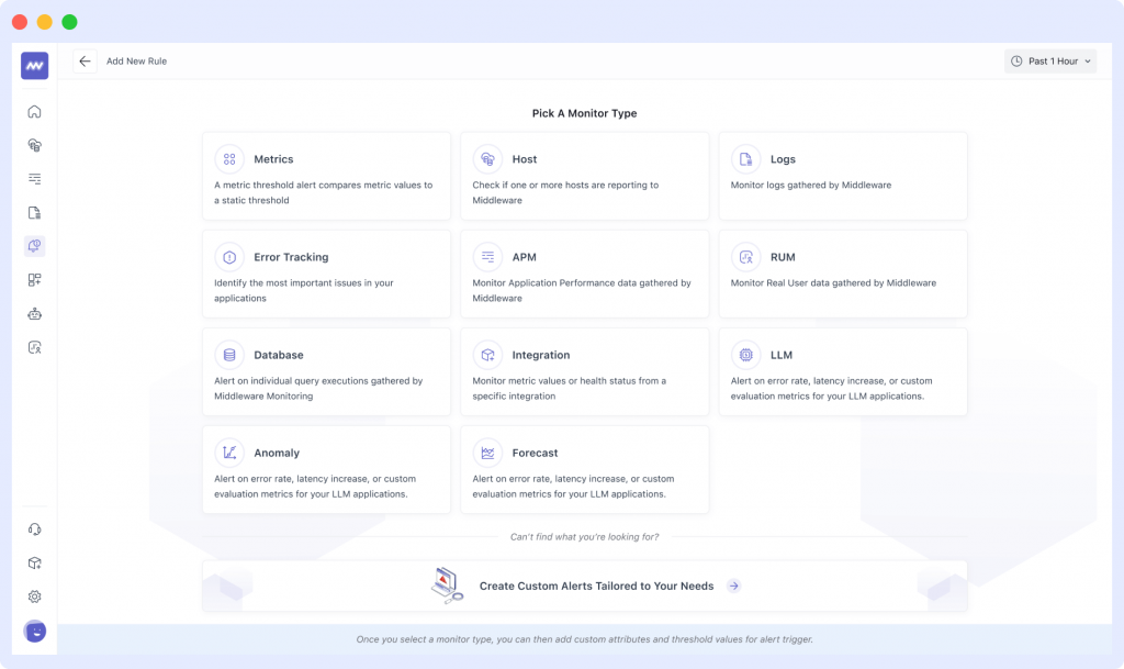 Monitor Kubernetes for Synthetic test in Middleware