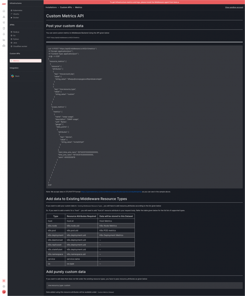 How to collect custom metrics