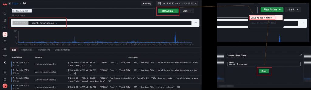 Save filter for common use case