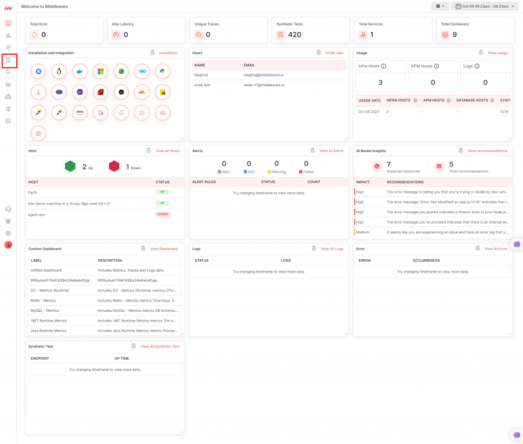 Middleware Logs