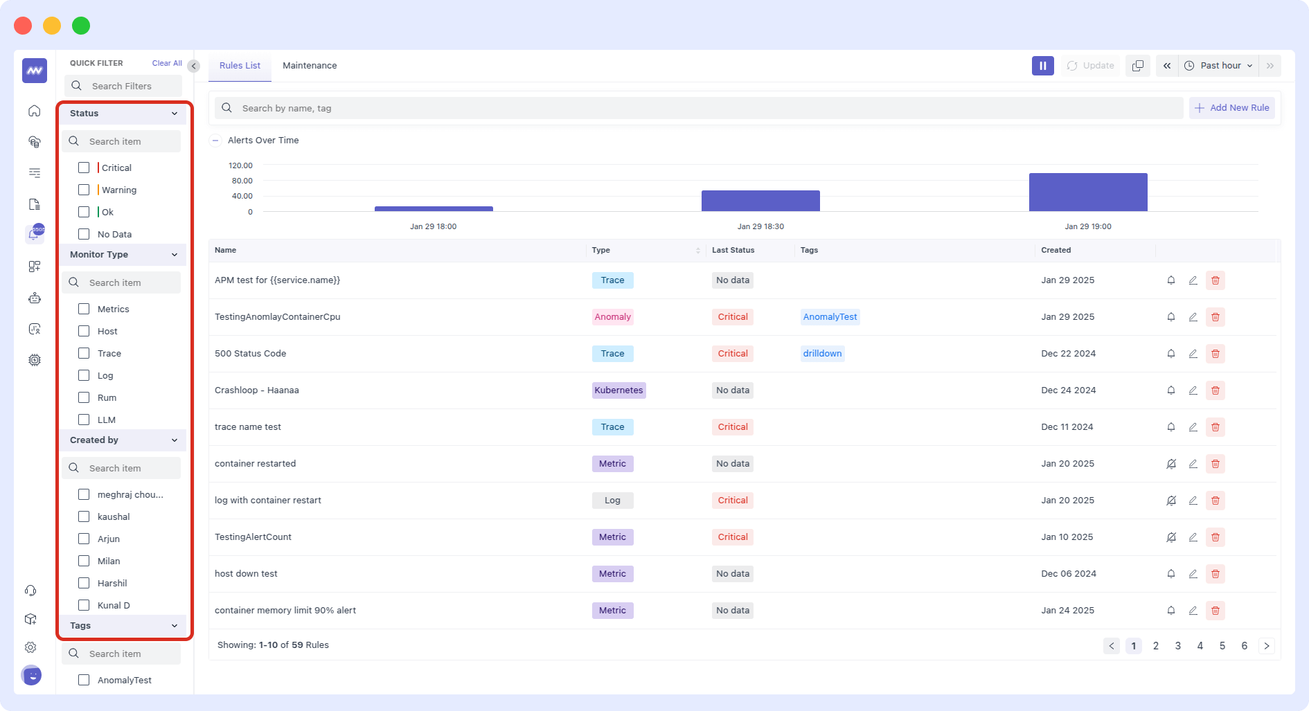 Middleware Alerts Confirmation using Python logging for monitoring