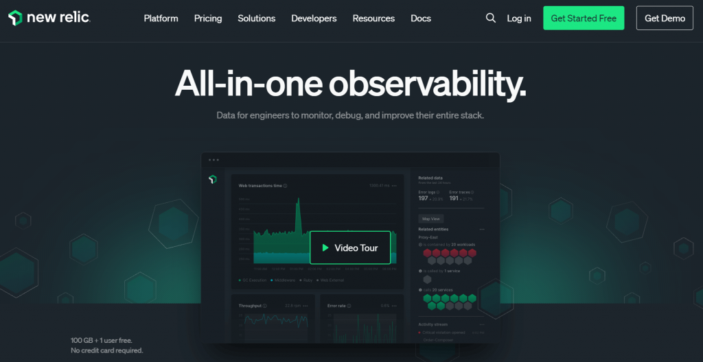 New Relic, All-in-one Observability tool