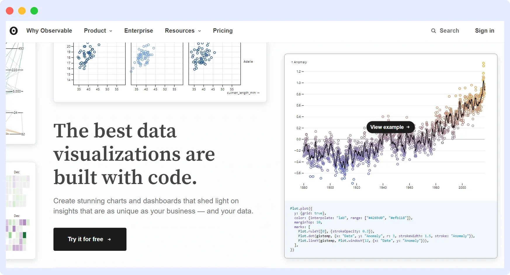 Observable, Grafana Alternative