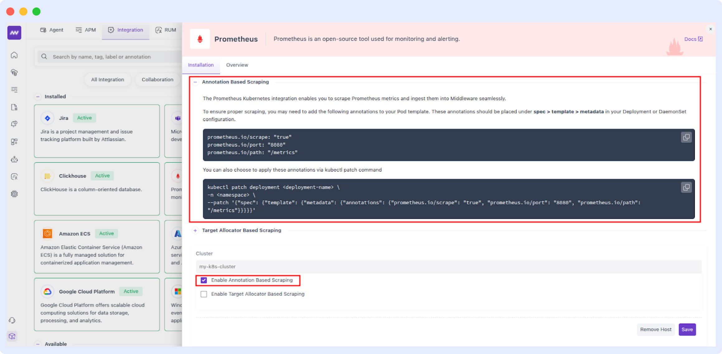 Annotation Based Scraping in Prometheus