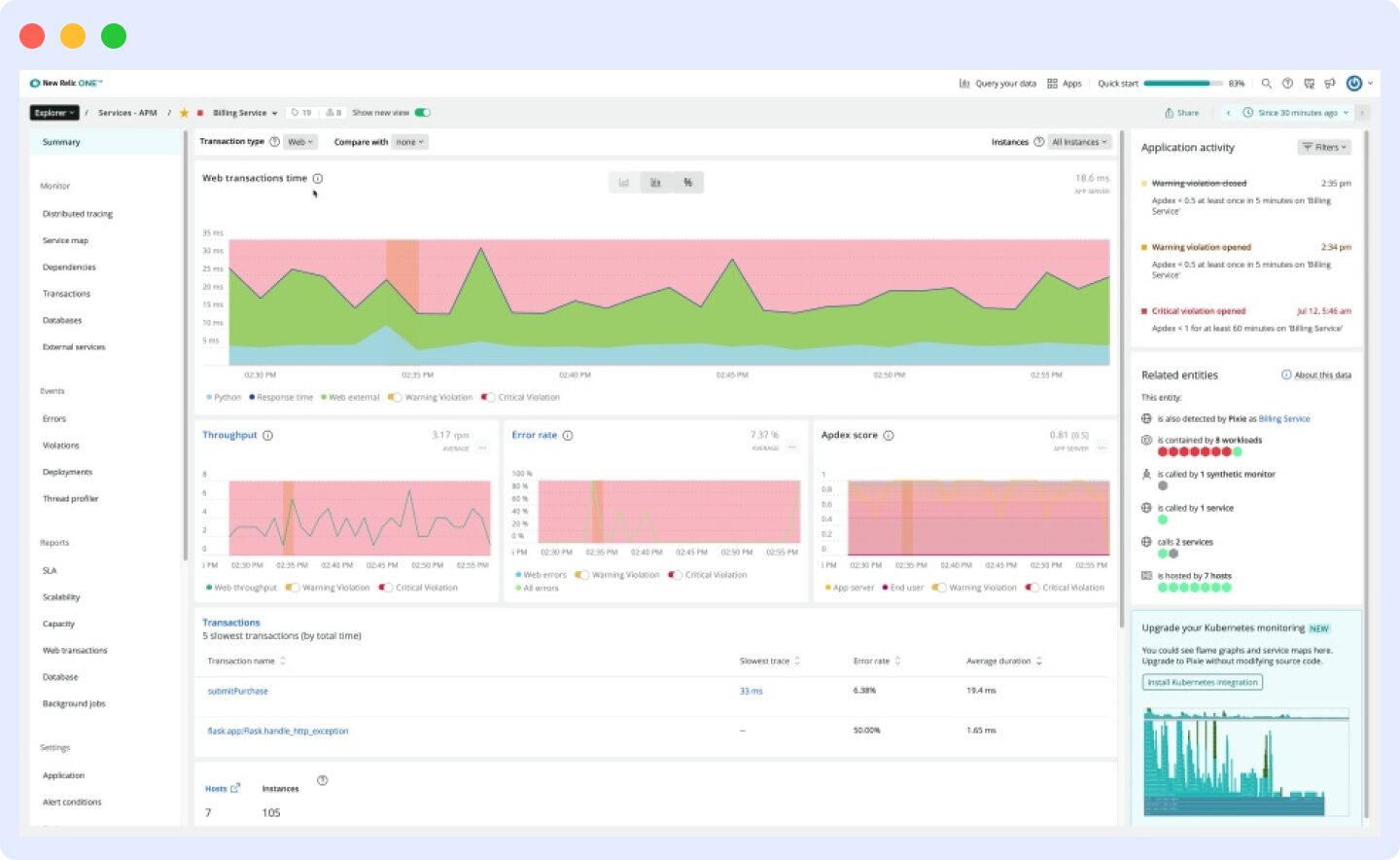 New Relic Query Visualization