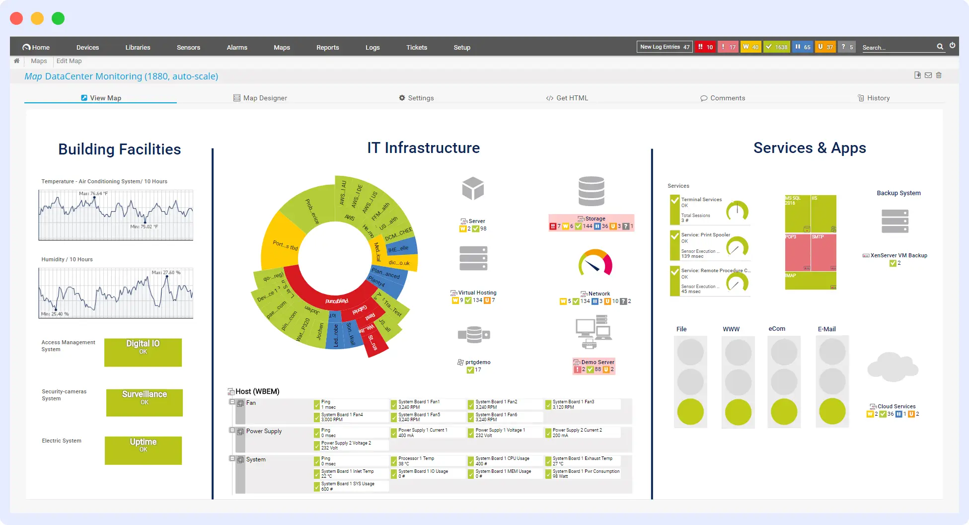 Paessler PRTG IT monitoring tool
