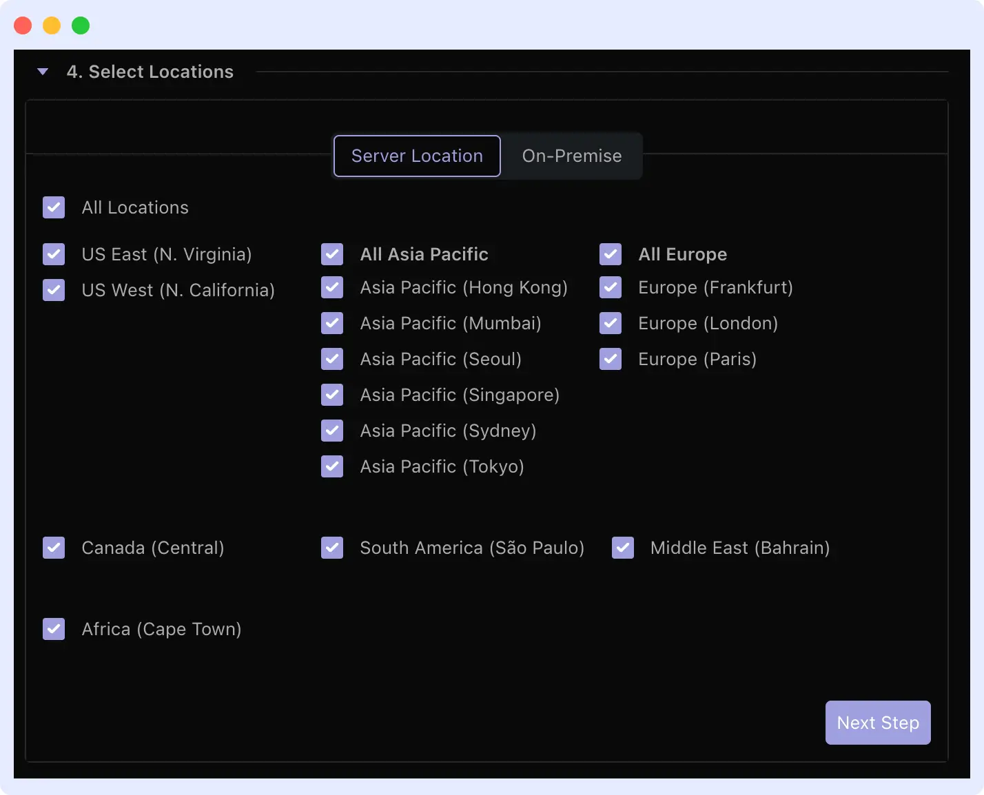 Running DNS tests from multiple global locations in Middleware synthetic monitoring