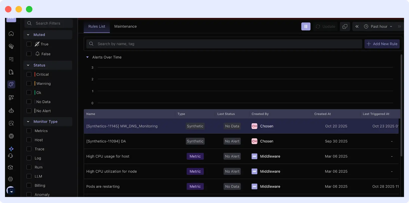 Middleware detecting and alerting developers about real-time issues like latency spikes and failed dependencies.
