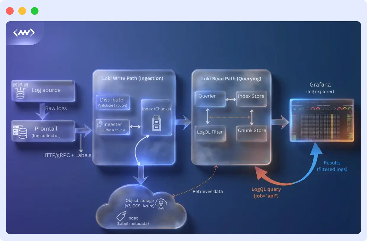 Log Collection and Querying in grafana loki