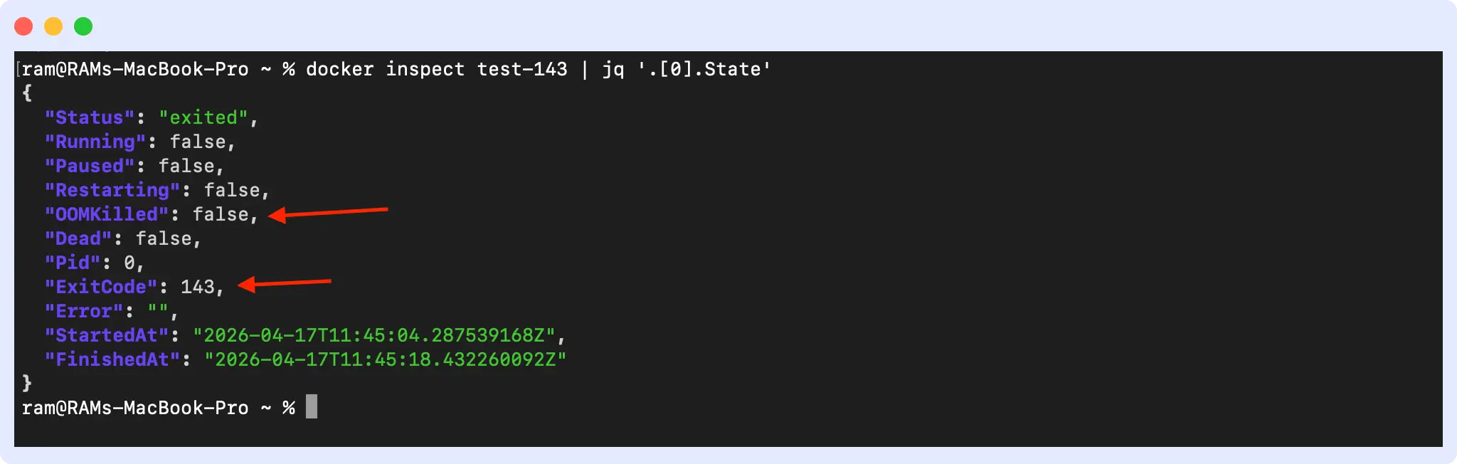 How to Identify Exit Code 143 in Docker