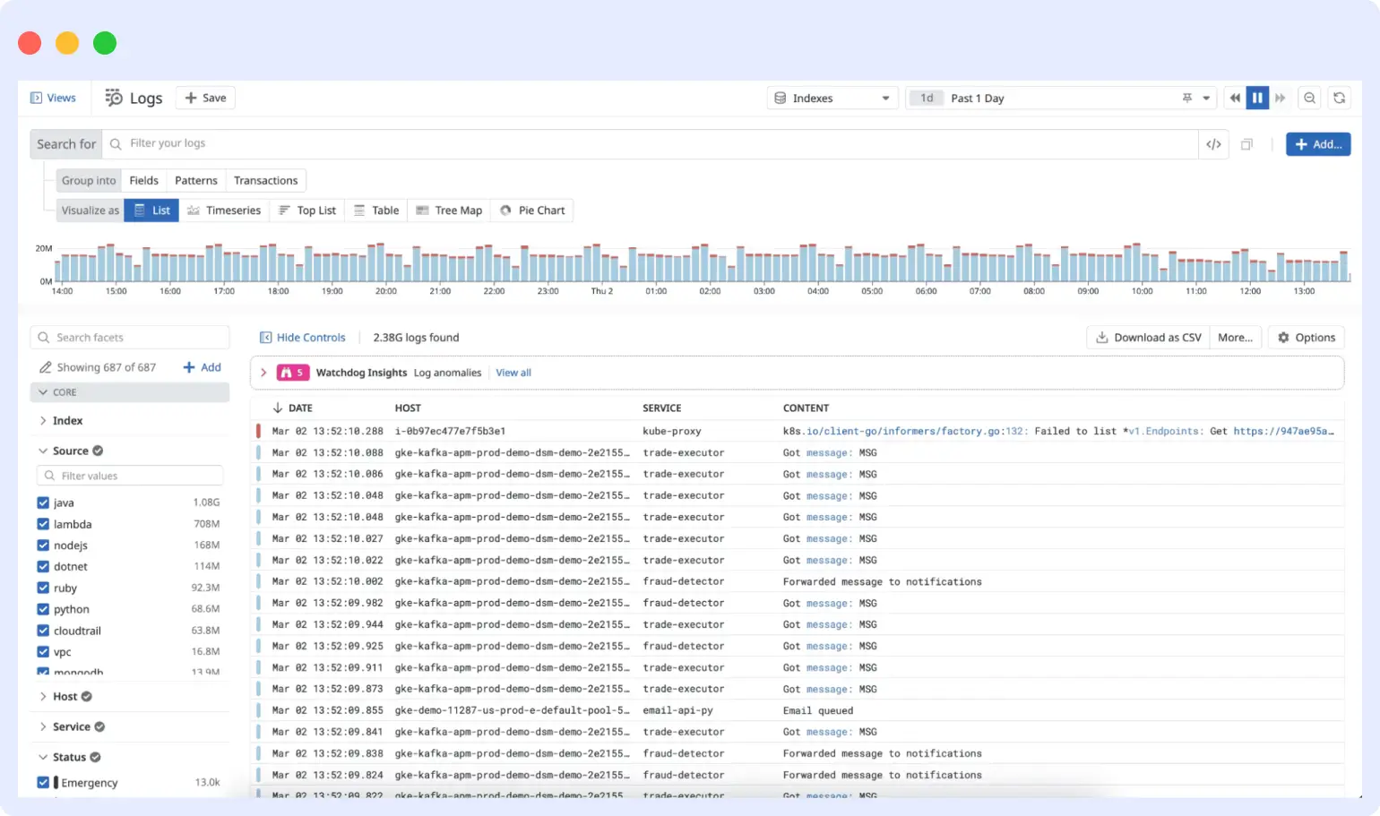 datadog log tool