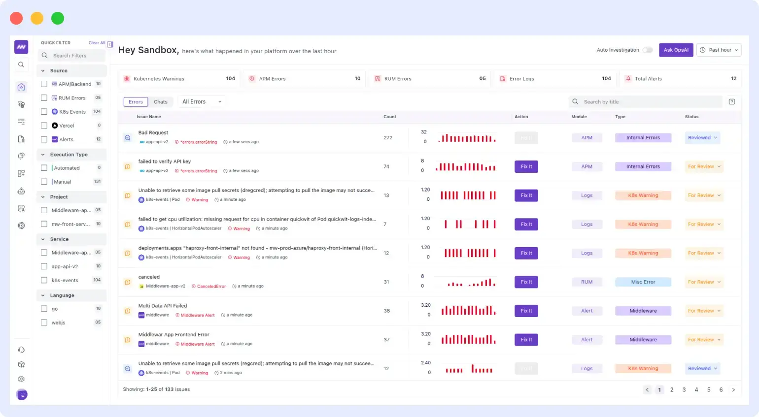 How OpsAI detects repeat incident patterns across your stack