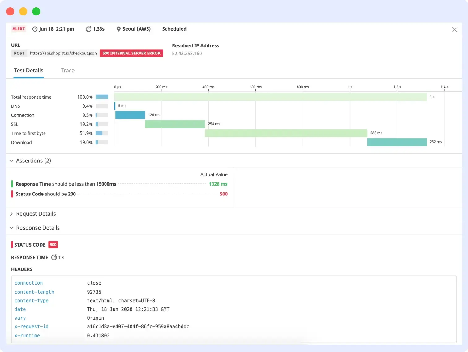 datadog synthetic monitoring tool