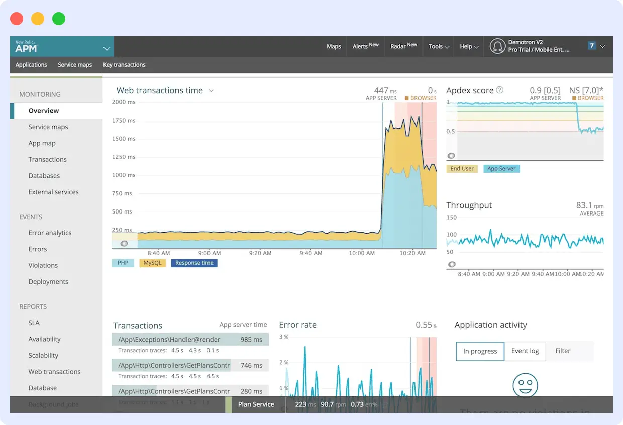 newrelic competitor of dynatrace