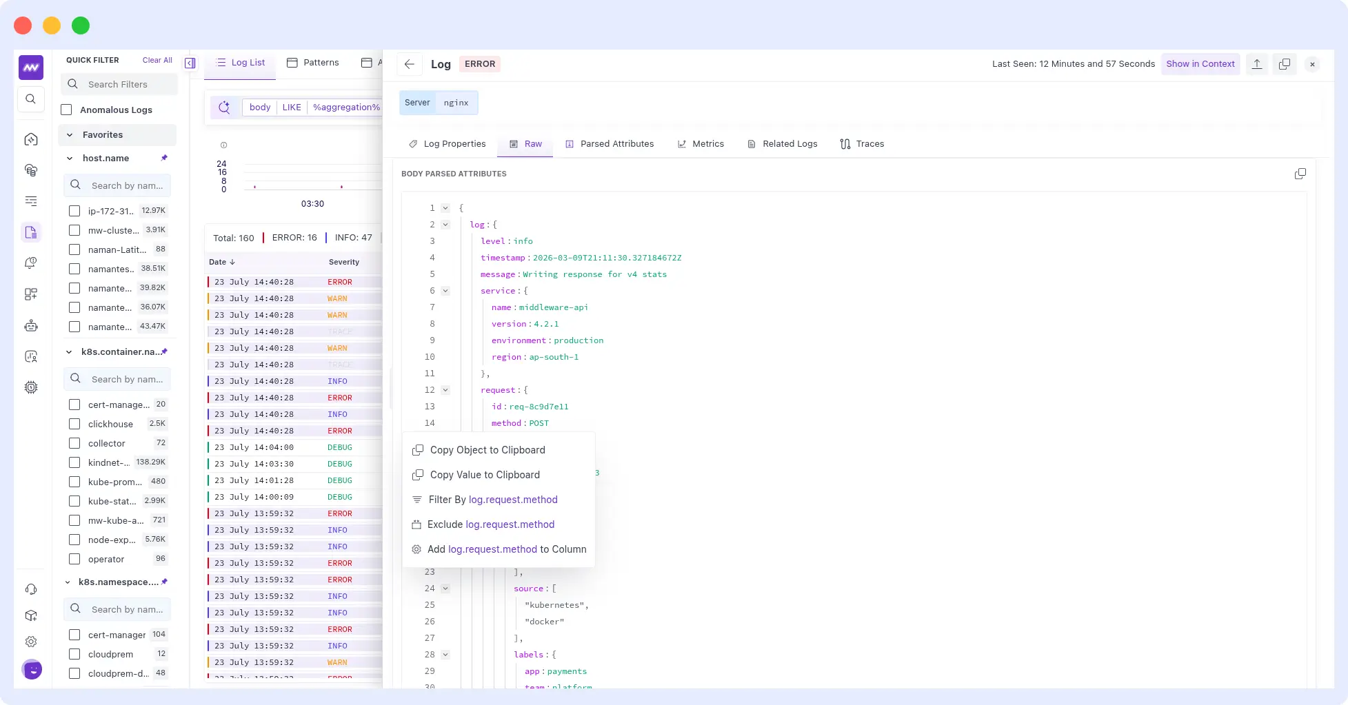 Faster Log Exploration