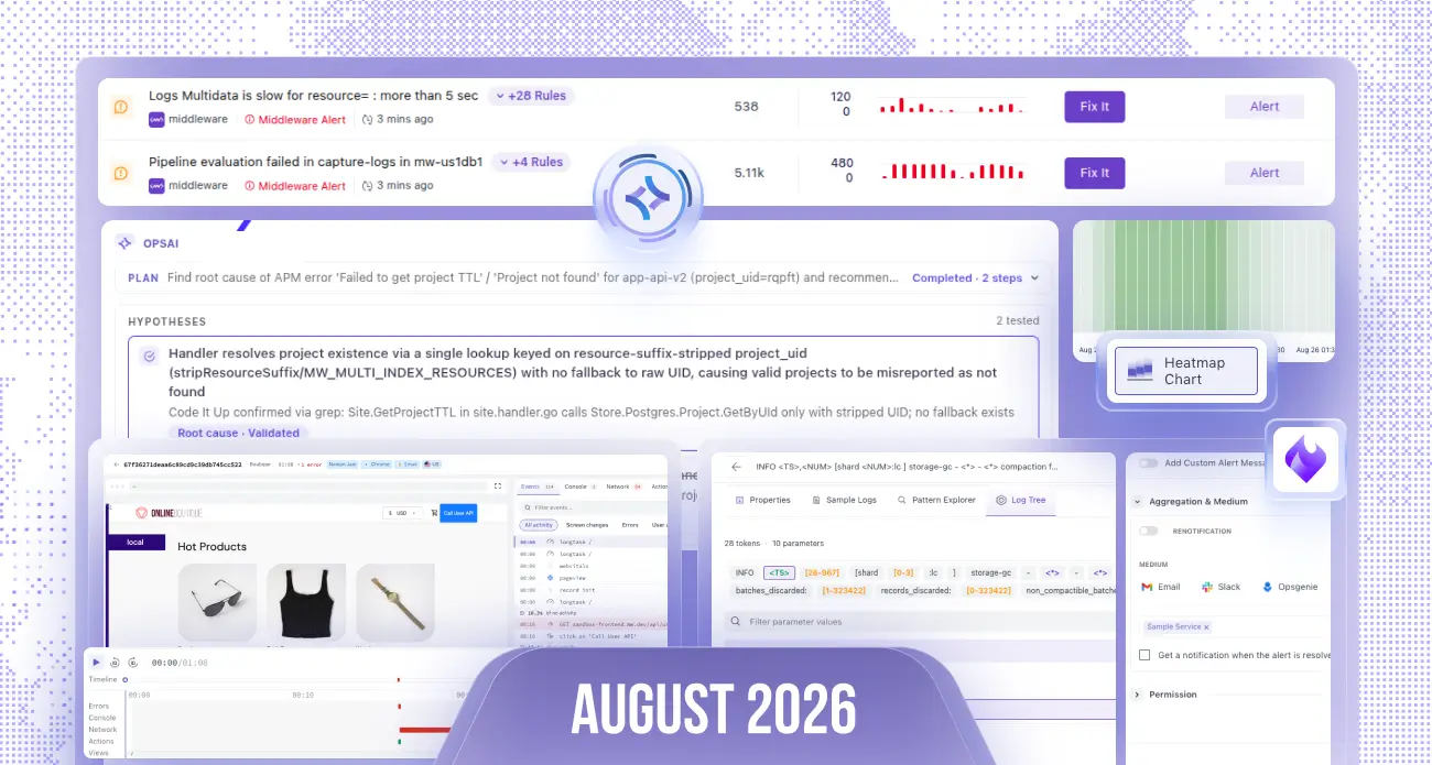 August 2026 Product Updates: OpsAI, APM Trace Explorer & Advanced RUM Analytics