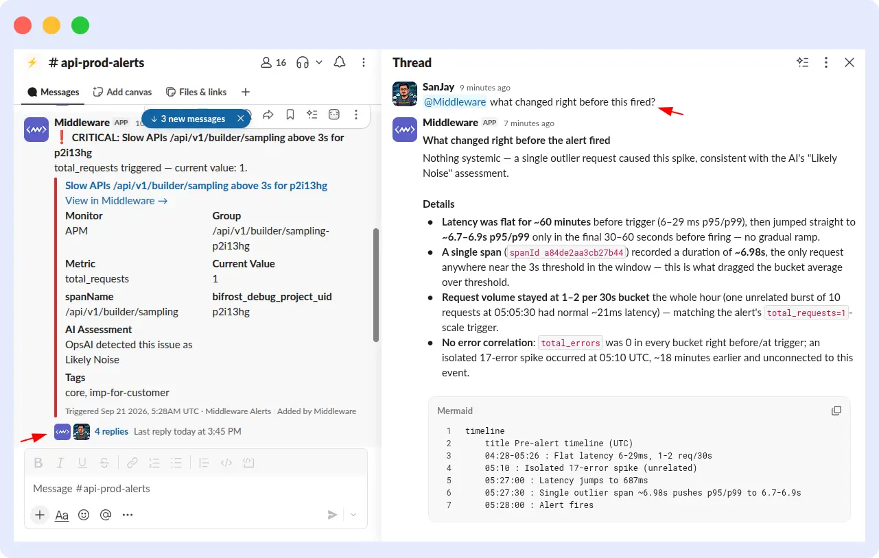 RCA & Fix Slack Issue